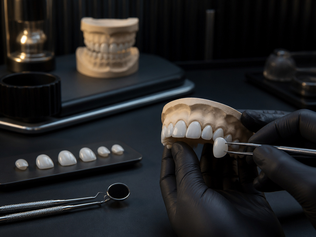Cosmetic Smile Makeover: Customized aesthetic makeover utilizing porcelain veneers and whitening to correct discolo
