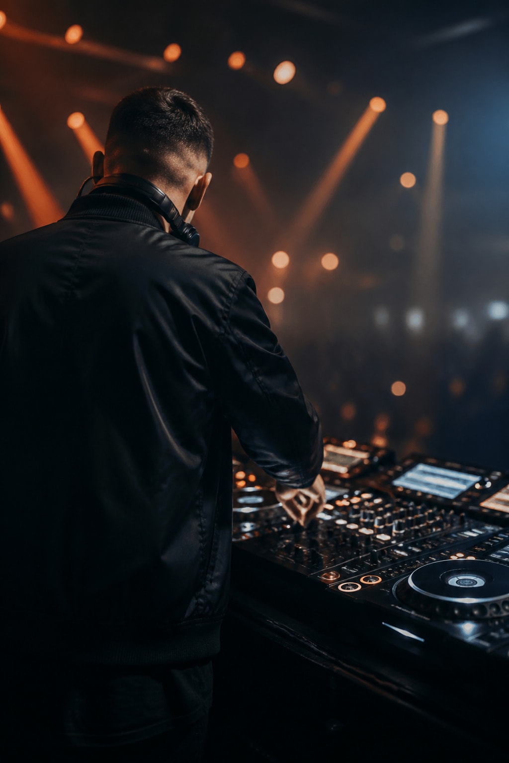 Aviad Leder performing live at a high-energy event