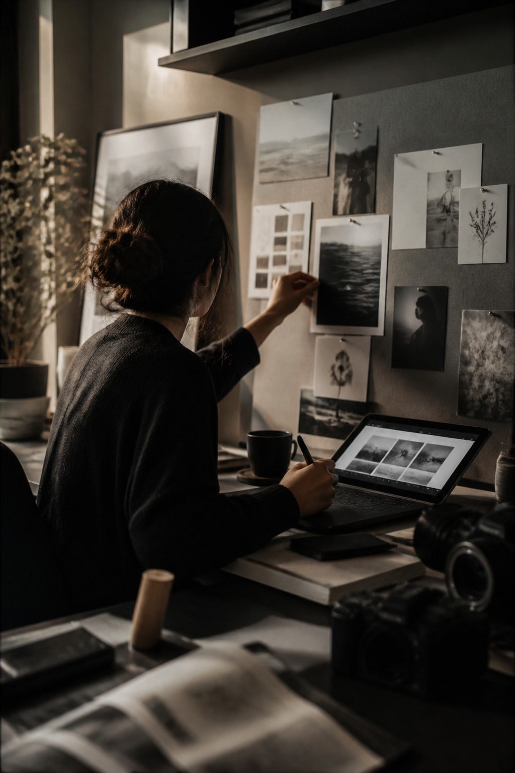 Visual media artwork representing creative work and portfolio pieces